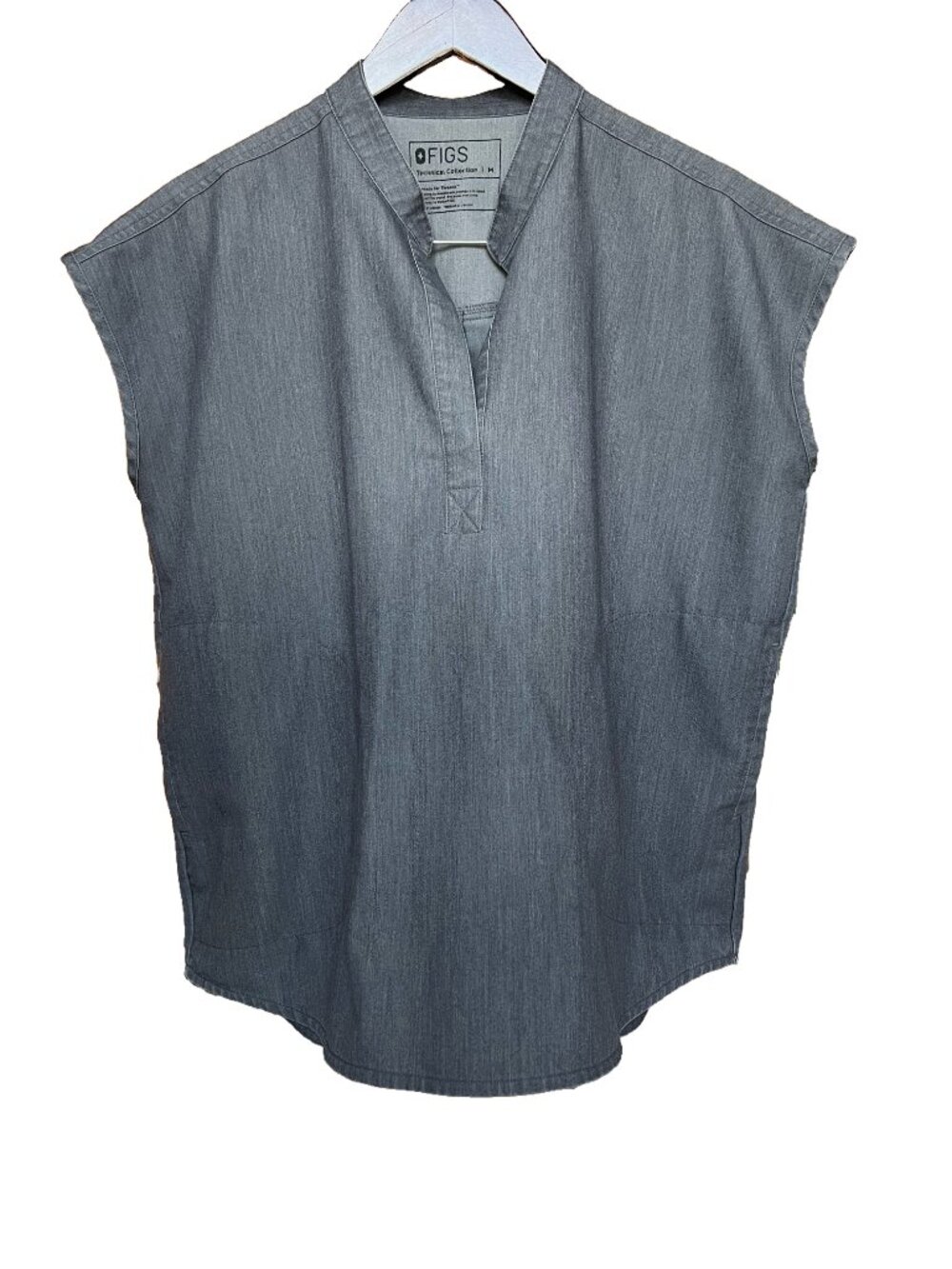 FIGS Rafaela Oversized Scrub Top, Graphite, Medium